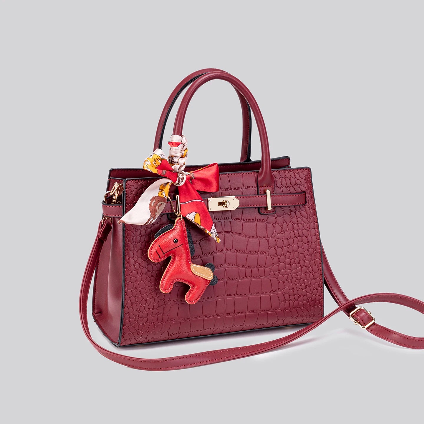 Ladies' handbag, large-capacity multi-functional crossbody bag, PU leather, and durable, commuting single-shoulder c