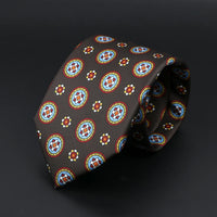Fashion Men's 7.5cm Silk Tie Super Soft Bohemian Style Dot Chic Novelty Red Blue Necktie Suit Shirt Luxury Banquet Accessories