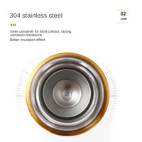 304 Stainless Steel Stew Beaker, Large Capacity Insulated Cup, Portable Student Office Worker Insulated Lunch Box.