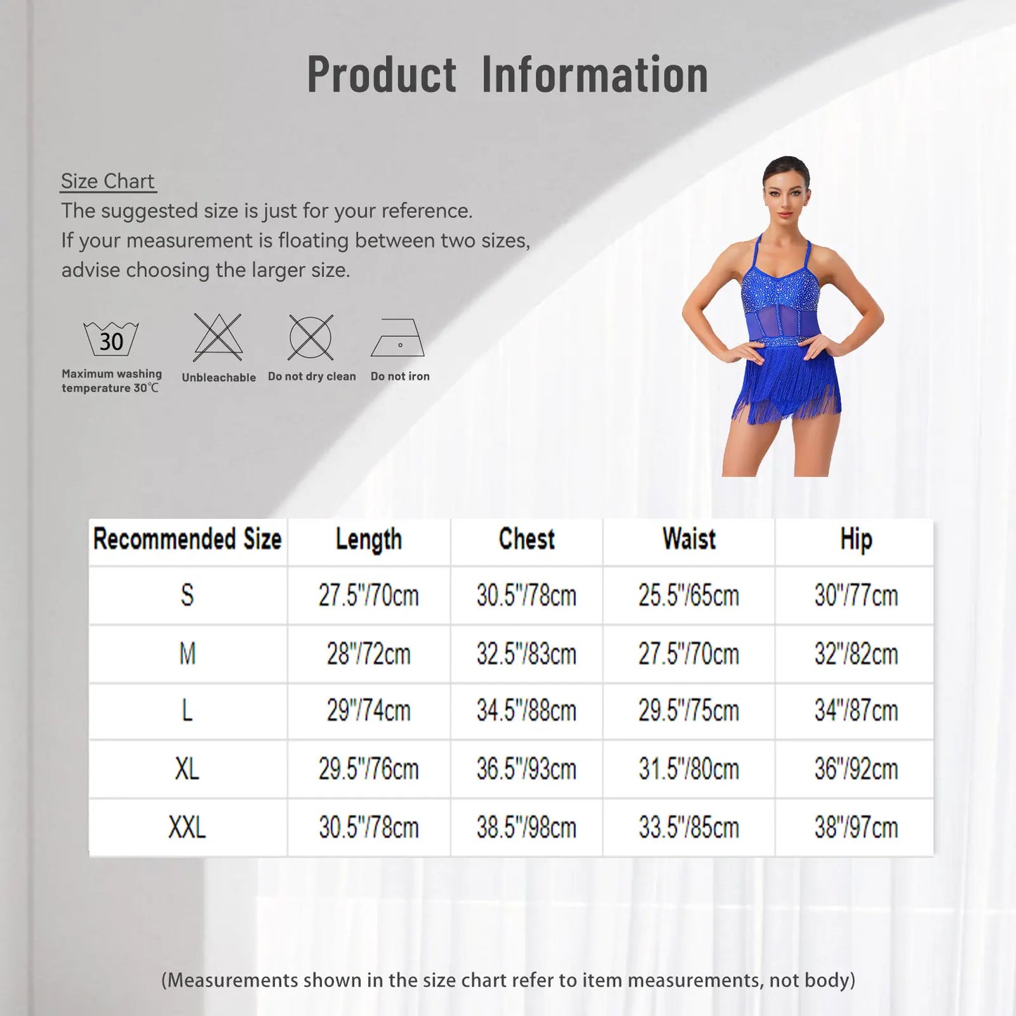 Women Tassel Latin Jazz Salsa Leotard Dance Dress Tango Dance Costumes Sheer Mesh Patchwork Rhinestones Fringed Bodysuit Dress