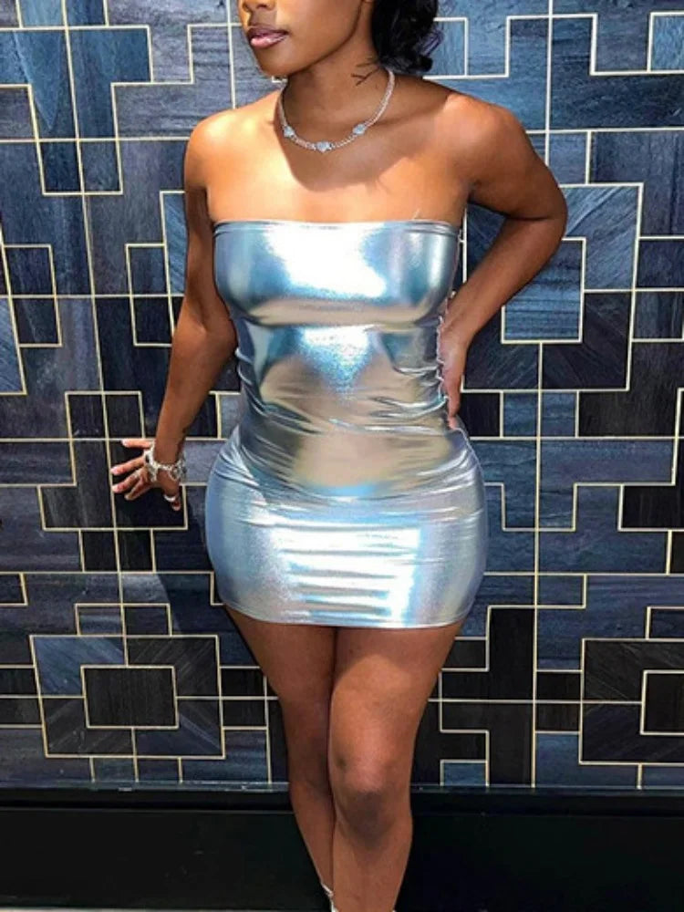 patent leather bodycon dress Bodycon Mini Dress - Faux Leather Dress - Twist Front Mini Dress