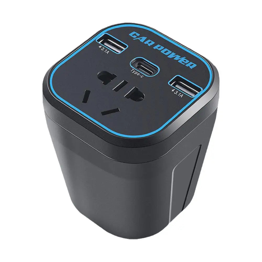 Vehicle Mounted Inverter 12V24V Universal To 220V Automotive Part Socket Converter Charger Automotive Power Auto Multifunct C3W3