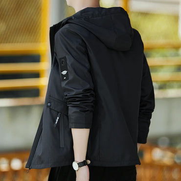 Men's Jackets Waterproof Military Hooded Jacket Windbreaker Outdoor Camping Sports Coat Male Clothing Thin Overcoat 5XL 6XL 7XL