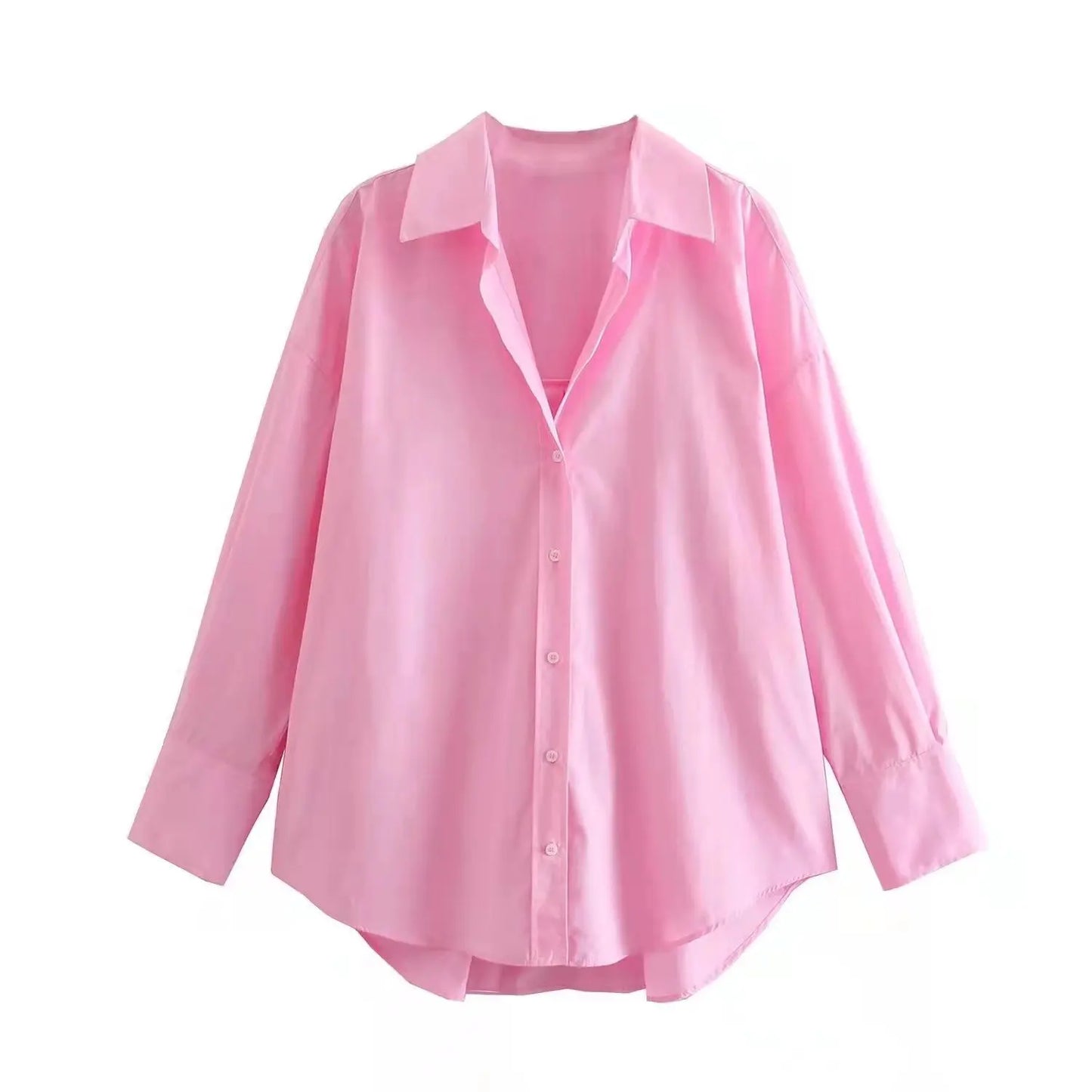 Women Shirt Multicolour Button Up Shirt Women Summer Long Sleeve Top Female Streetwear Oversize Shirts And Blouses