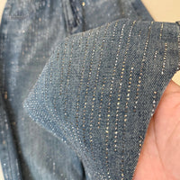 Women's Jeans Spring Retro Washed Diamond-encrusted Design Sense High-waisted Straight-leg Pants Loose Wide-leg Mopping Pants