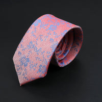 26 Styles Men's Jacquard Novelty Ties Skinny Floral Paisley Striped  Necktie Business Narrow Suit Shirt Daily Wear Accessories