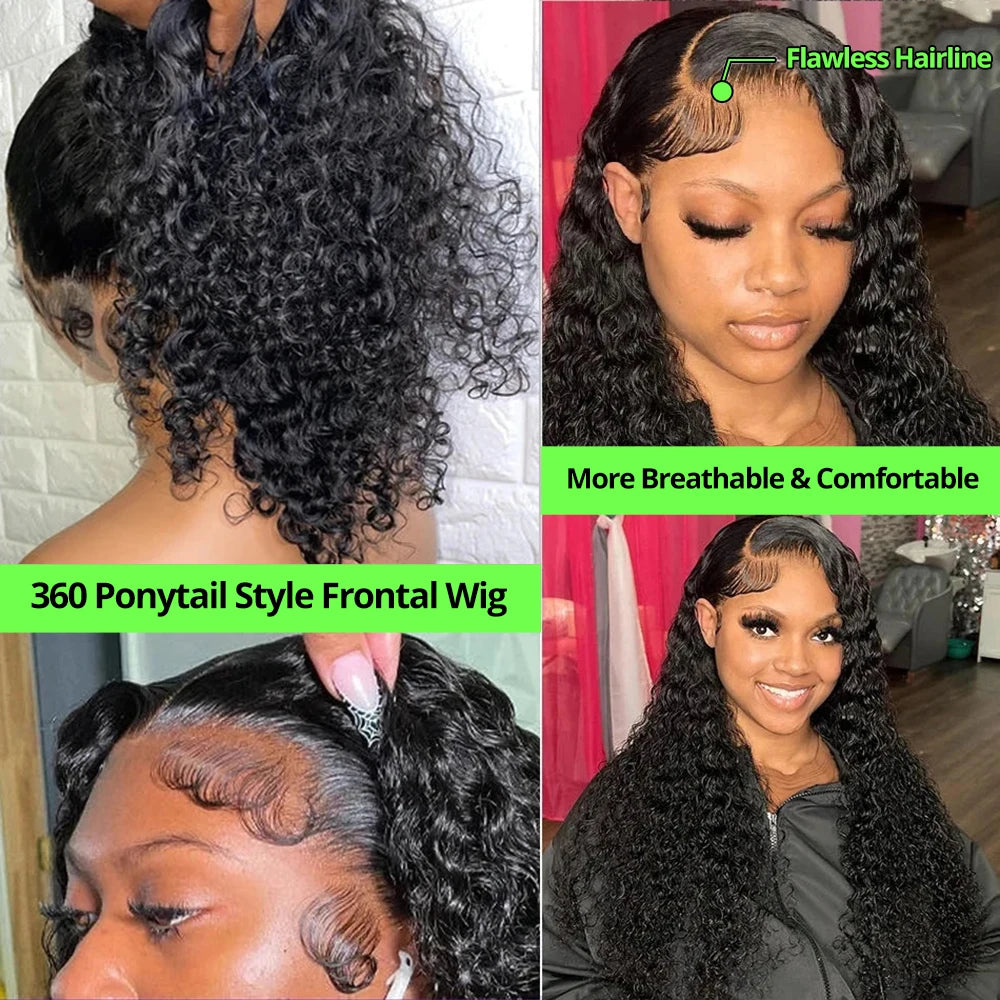 Wig Lace Frontal human hair Wig curl Brazilian human hair Wig human hair balance Full Lace Wig Lace Frontal human hair Wig delivery 3 days France