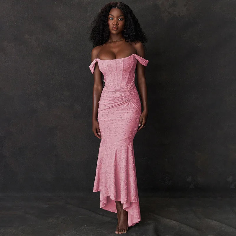 Giyu Sexy Lace Club Party Dresses Women 2024 Summer Elegant Sleeveless Backless Ruched Birthday Prom Mermaid Maxi Long Dress