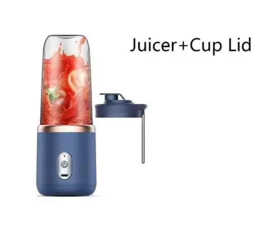 USB Personal Mini Juicer Cup Portable Handheld Travel Blender with Single Double Cups for Water Bottles