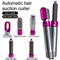 Hairdryer Comb A 5 In 1 Hot Air Comb For Curling And Straightening Hair Automatic Straight Hair Comb And Hair Dryer