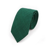 Solid Color Handmade Cotton Ties Men Necktie Striped Narrow Collar Slim Pink Sage Green Casual Tie Wedding Suit Accessories Gift