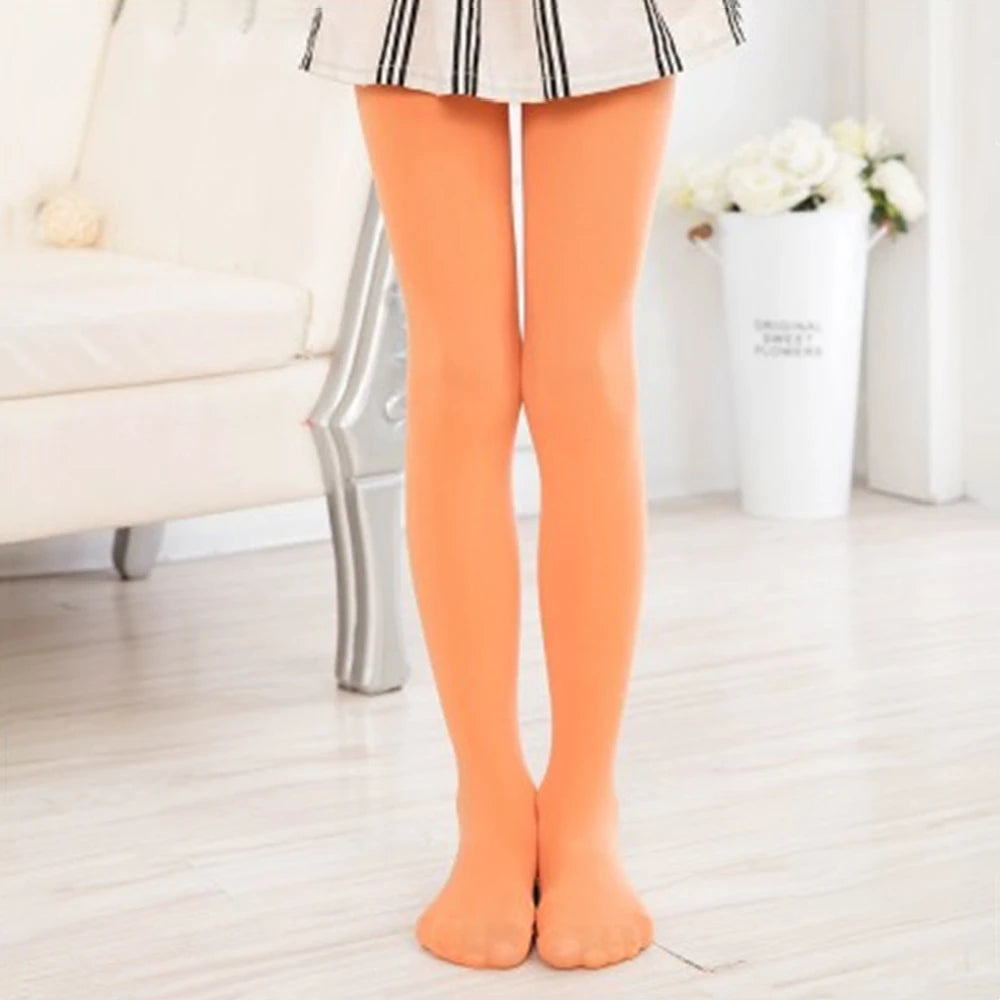 Student Kids Candy Solid Color Pantyhose Ballet Dance Tights Children Girls Velvet Stockings Sock Pants For Baby Girl Leggings
