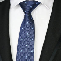 New Slim Narrow Skinny 6CM Mens Necktie Neck Ties For Man Plaids Polka Dot Striped Jacquard Cravat Business Party Corbatas