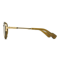 New European and American Men's Aviator Glasses Retro Double-Brorgon Square Frame Sunglasses Cross-Border Spot Wholesale