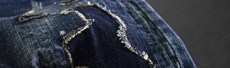 Jeans for Men Straight Cropped Trousers Graphic Motorcycle with Print Pockets Male Cowboy Pants Denim Y 2k Vintage Cotton Luxury