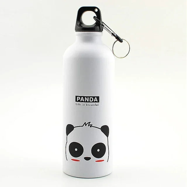 Aluminium Cartoon Sports Mug Cartoon Image Children's Water Cup Stainless Steel Water Bottle with Lid Insulated Mug Coffee Mug