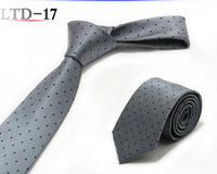 Luxury 7CM Mens Ties Striped Dot Necktie Formal Classic Business Neck Ties Jacquard Woven Necktie For Men Groom Wedding Party