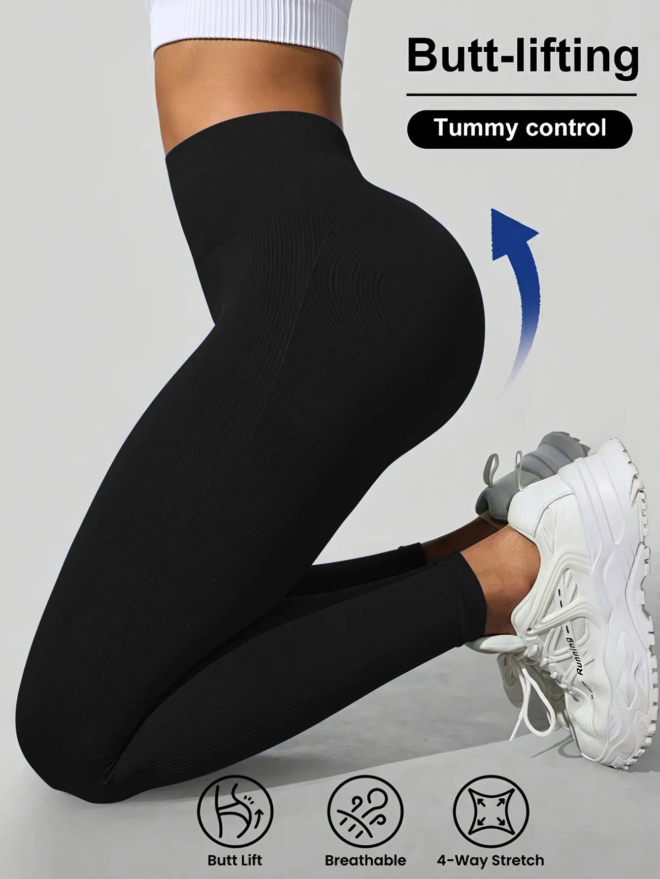 CZGUKE Seamless women's high waisted yoga pants sexy hip lifting tight sports pants fitness yoga push ups tight sports pants
