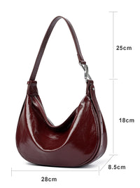 Women bags genuine leather Handbag minimalist retro Handheld Tote Daily Use Commuting Single Shoulder Crossbody Bag for Ladies
