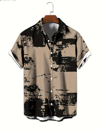 New Men's Large Size Shirts Daily Versatile Comfortable Breathable Short-sleeved Men's Button-down Shirts Fashion Men's Clothing
