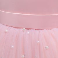 Girls Elegant Princess Dresses for Party Birthday 2 3 4 6 7 8 Years Kids Ceremony Pink Ball Gown Barbie Baby Children Clothes