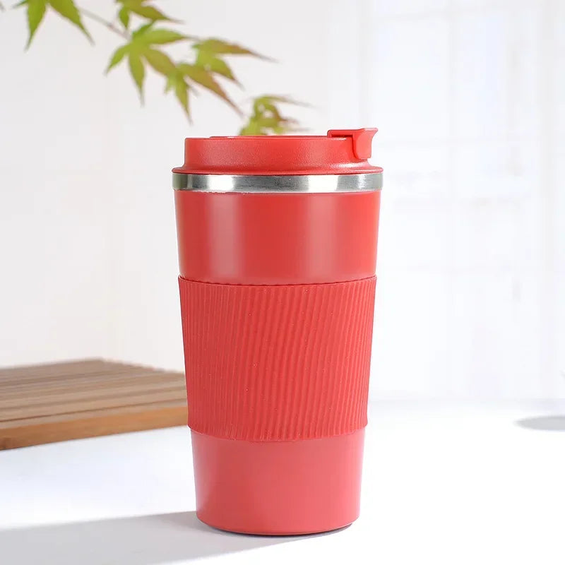 380ml 510ml Stainless Steel Coffee Cup Thermos Mug Garrafa Termico Caneca Termica Cafe Copo Non-slip Travel Car Insulated Bottle