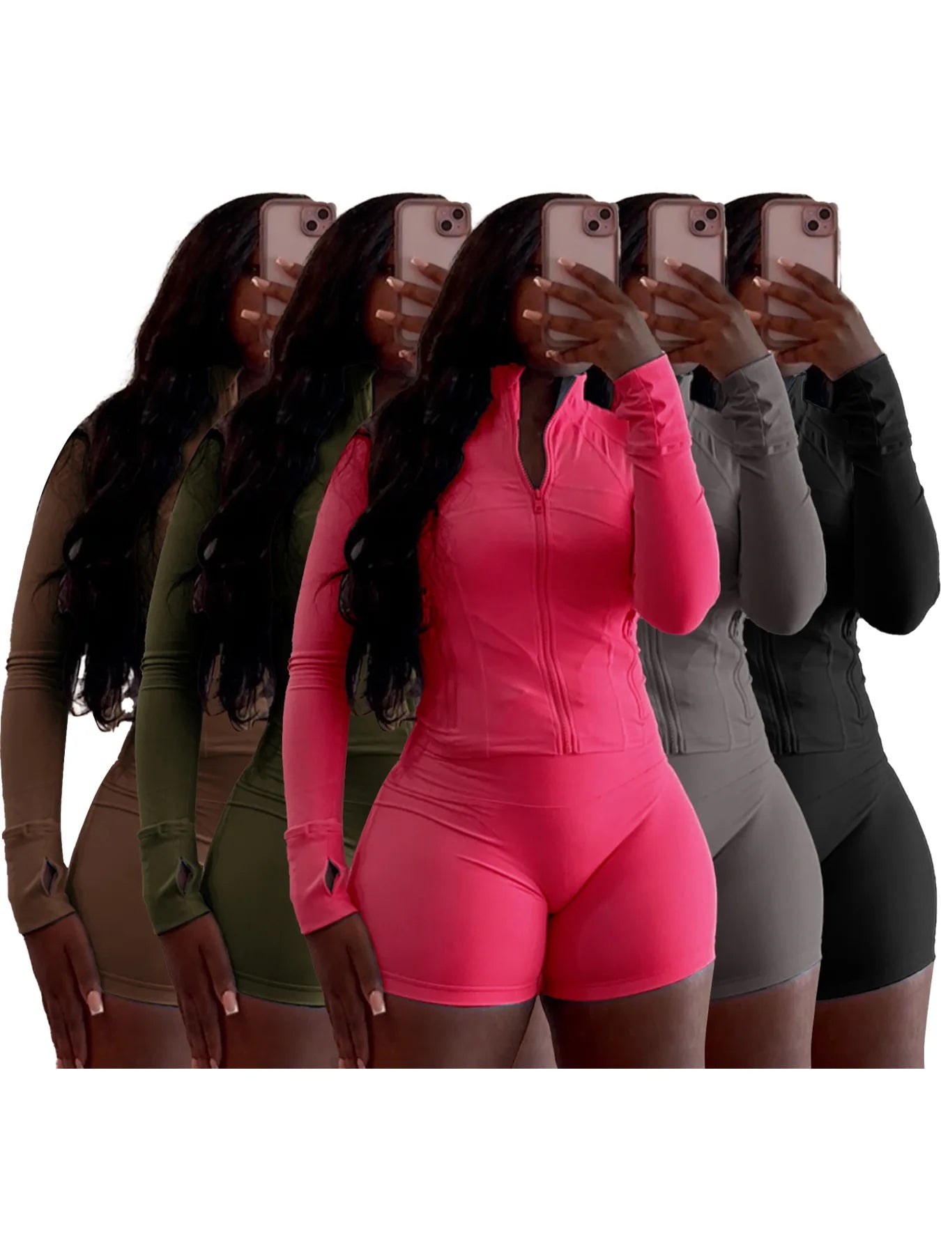 Sporty Shorts Outfit Set Sexy Women Skinny Two Pieces Club Matching Set Casual Tracksuit