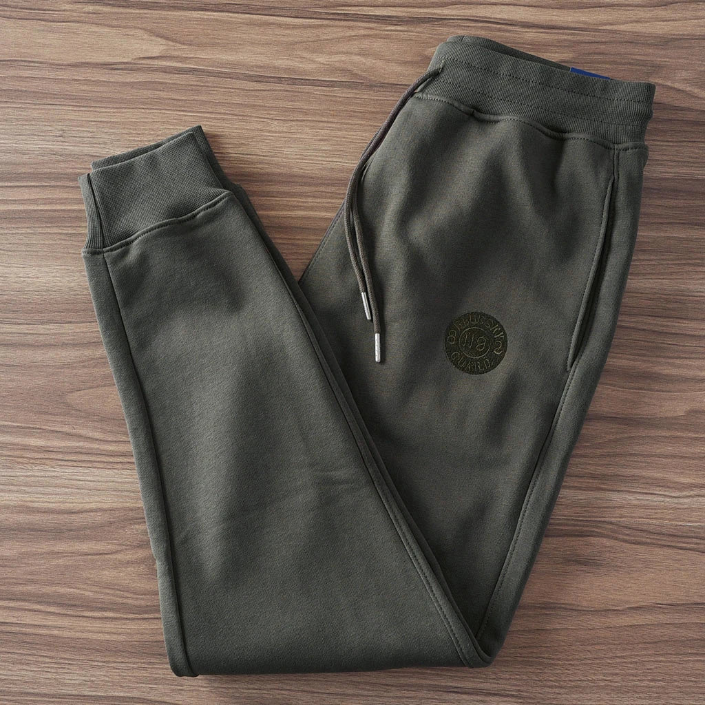 Spring New American Retro Terry Cloth Letter Embroidery Sweatpants Men's Simple Washed Drawstring Casual Sports Ankle-tied Pants