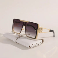 New Personality Square Big Cool Sunglasses for Men Women Fashion Retro Luxury Design Male Sun Glasses Gafas UV400 Gafas De Sol