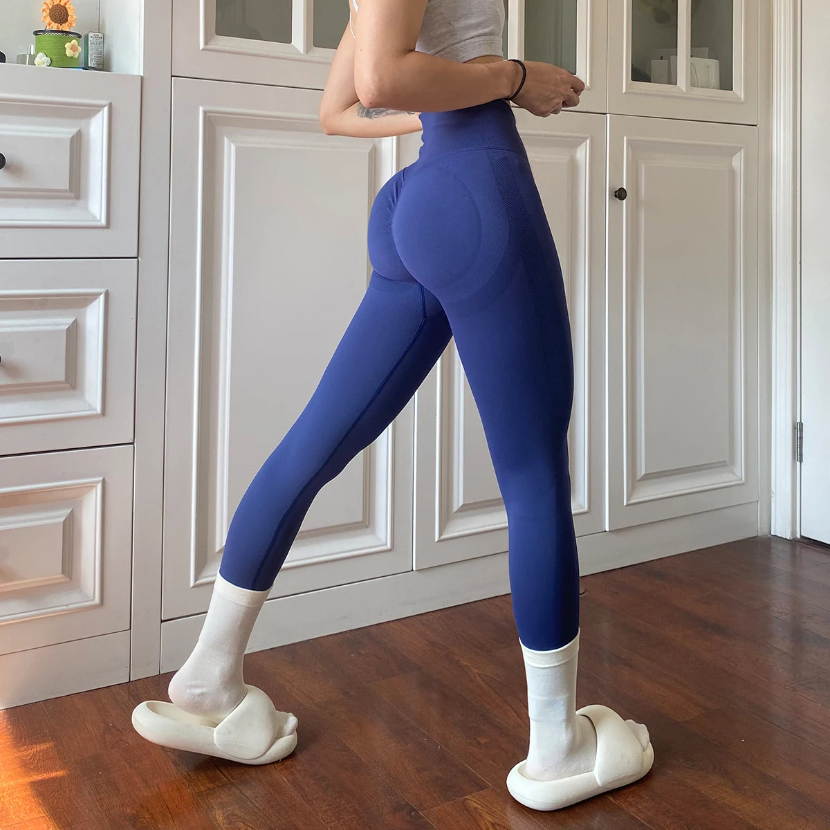 Yoga Leggings Women Fitness Running High Waist Slim Pants Push Up Sport Scrunch Butt Legging Gym Athletic Jogging Workout Female