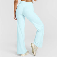 STOUREG Sport Trousers Straight-Leg Pants Ultra Soft Butter Fabric Women's Mid-Waist Yoga Pants GYM Naked Feel Pilates Running