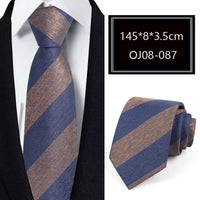 Luxury 56 Colors New Men's Tie Classic Floral Stripe Plaid 8cm Jacquard Neck Tie Necktie For Men Business Wedding Party