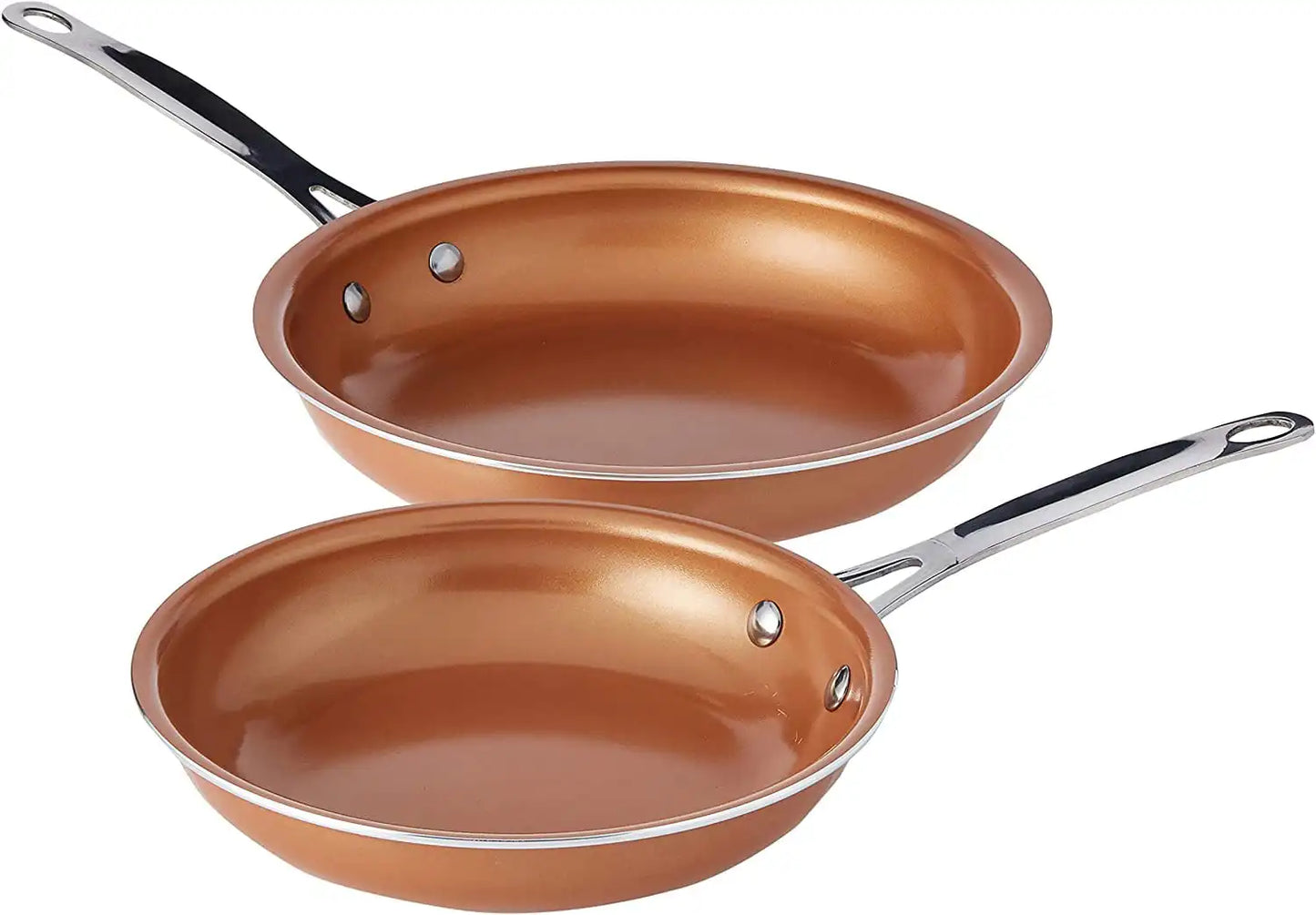 10Pc Pots and Pans Set Nonstick Cookware Set Copper