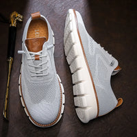 New men's large-sized casual shoes - Fly-Weave mesh breathable sports shoes, lightweight and slip-resistant men's shoes