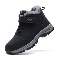 New Winter Boots for Men Waterproof PU Leather Warm Snow Ankle Boots Outdoor Warm plush Non-slip Work High-top Casual Shoes