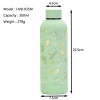 Stainless Steel Insulated Cup, 3-Dimensional Fruit Cup, Simple Tumbler, Outdoor Small Mouth Sports Water Bottle