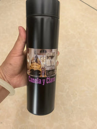 Custom LOGO name small 500ml mouth stainless steel thermos water bottle for wedding party customized gift