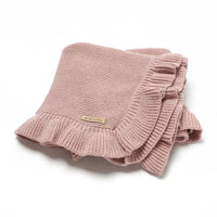 Baby Blankets Knitted Infant Boys Crib Bedding Quilt Girls Plaid 90*70cm Newborn Stroller Swaddling Warp Fashion Solid Ruffles