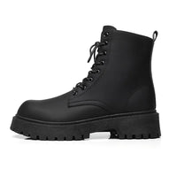 Boots Men British Wind Locomotive Tooling Boots High-top Leather Boot Couple Outdoors Cowboy Motorcycle Boots Shoes Man2025