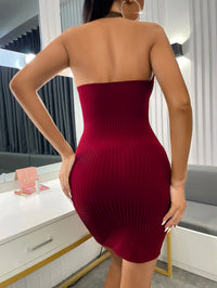 2026 Women Hot Girl Style V Neck Slim Fit Wrap Hip Dress Fashion Party Dress