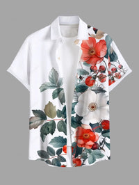 Summer Plus Size Men's Shirt 3D Print Hawaiian Shirts Button Up Beach Vacation Shirts Short Sleeve Shirts Casual Shirts For Men