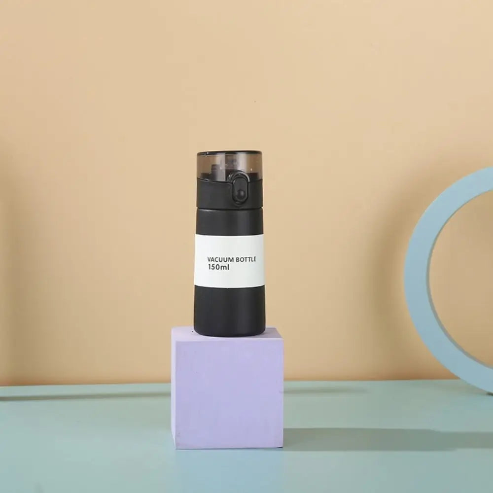 Mini Thermos Cup 150/250ml Leak-proof  Fashion Thermos Insulated Cup With Straw Portable One-button Opening Pocket Thermal Mug