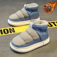 Snow Boots Men Women Winter 2024 New Lovers Plush Thick Comfortable Cotton Shoes Waterproof Anti Slip Outdoor Casual Shoes Flats