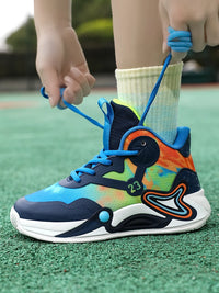 Children Basketball Shoes Breathable Mesh Boys Fashion Sneakers Girls School Sport Shoes Kids Casual Trainers Outdoor Athletic