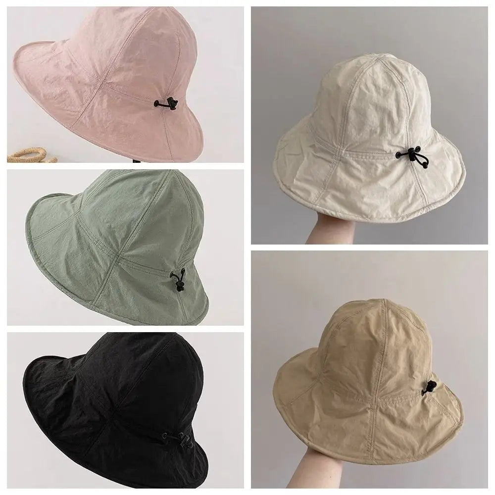 UPF 50+ Waterproof Foldable Bucket Hat UV Protection Sunscreen Fishing Hat Adjustable Wide Brim Fisherman Cap Beach