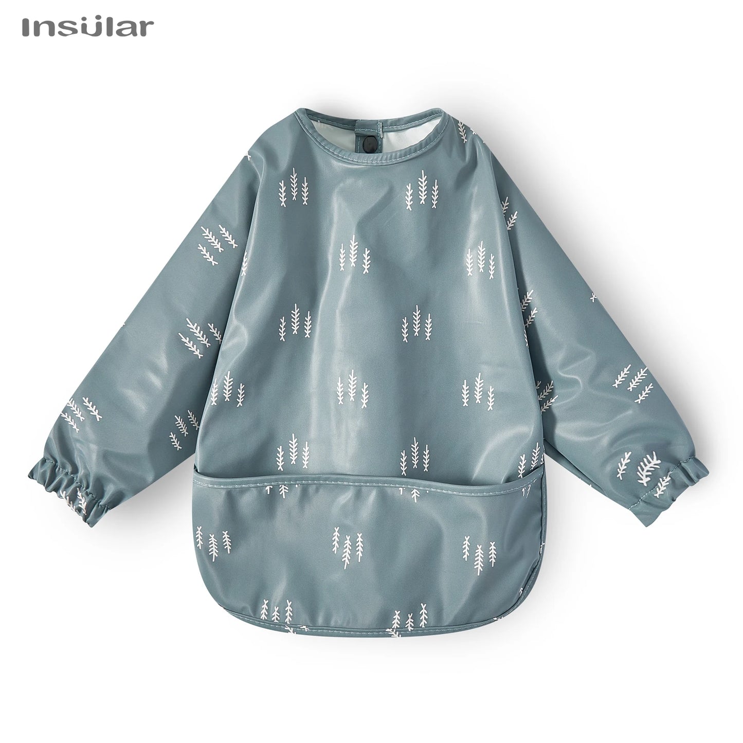 New Baby Bib with Pocket for Feeding Accessories Bibs for Children Waterproof Long Sleeve Bibs Aprons with Long Sleeve