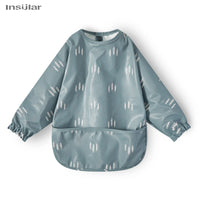New Baby Bib with Pocket for Feeding Accessories Bibs for Children Waterproof Long Sleeve Bibs Aprons with Long Sleeve