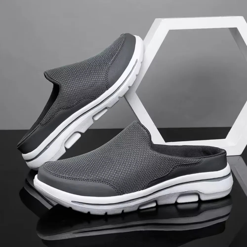 Ngouxm Men Slippers Summer Breathable Home Indoor Slippers Men Thick Bottom Slides Fashion Couple Walking Shoes Chanclas Hombre