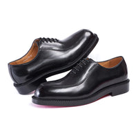 Elegant genuine leather British style toe shoes, men's shoes with carved red soles, business shoes, men's formal wedding dresses