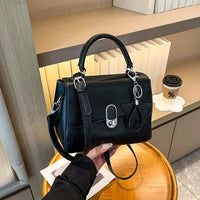 Ladies Vintage Crossbody Bag Small Pu Leather Handbag Retro Design Everyday Shopping Dating Commute Bag